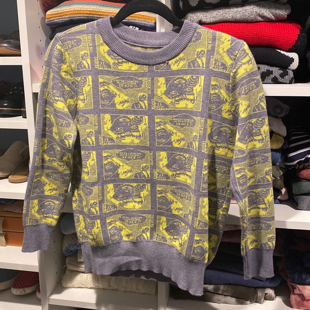 SHEIN comic book sweater